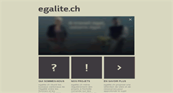 Desktop Screenshot of egalite.ch